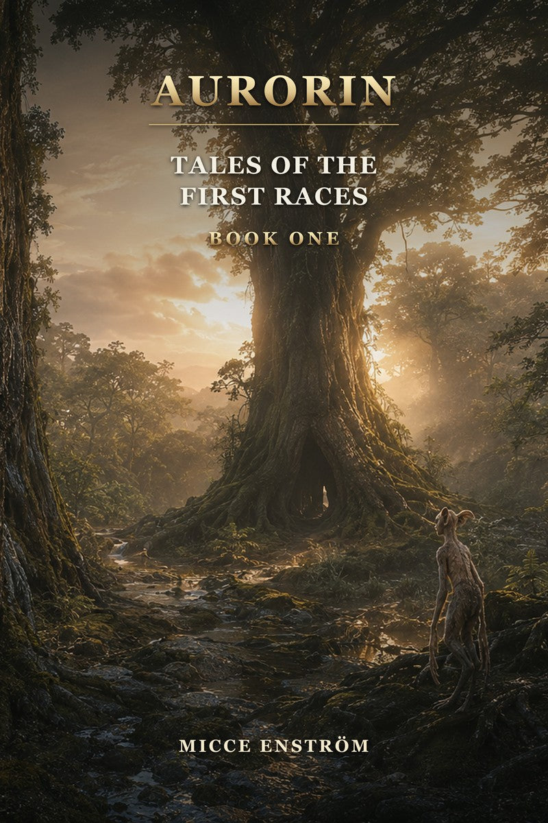 Omslaget till Aurorin – Tales of the First Races, Book One av Micce Enström