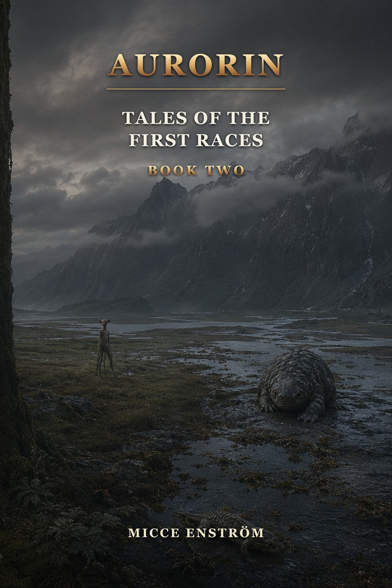 Omslaget till Aurorin – Tales of the First Races, Book Two av Micce Enström
